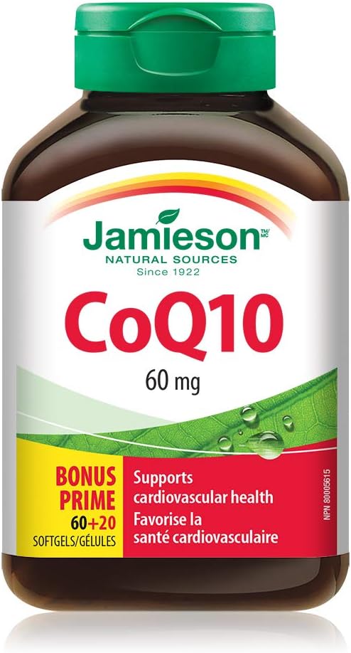 CoQ10 60mg | Jamieson™ | 80 Softgels