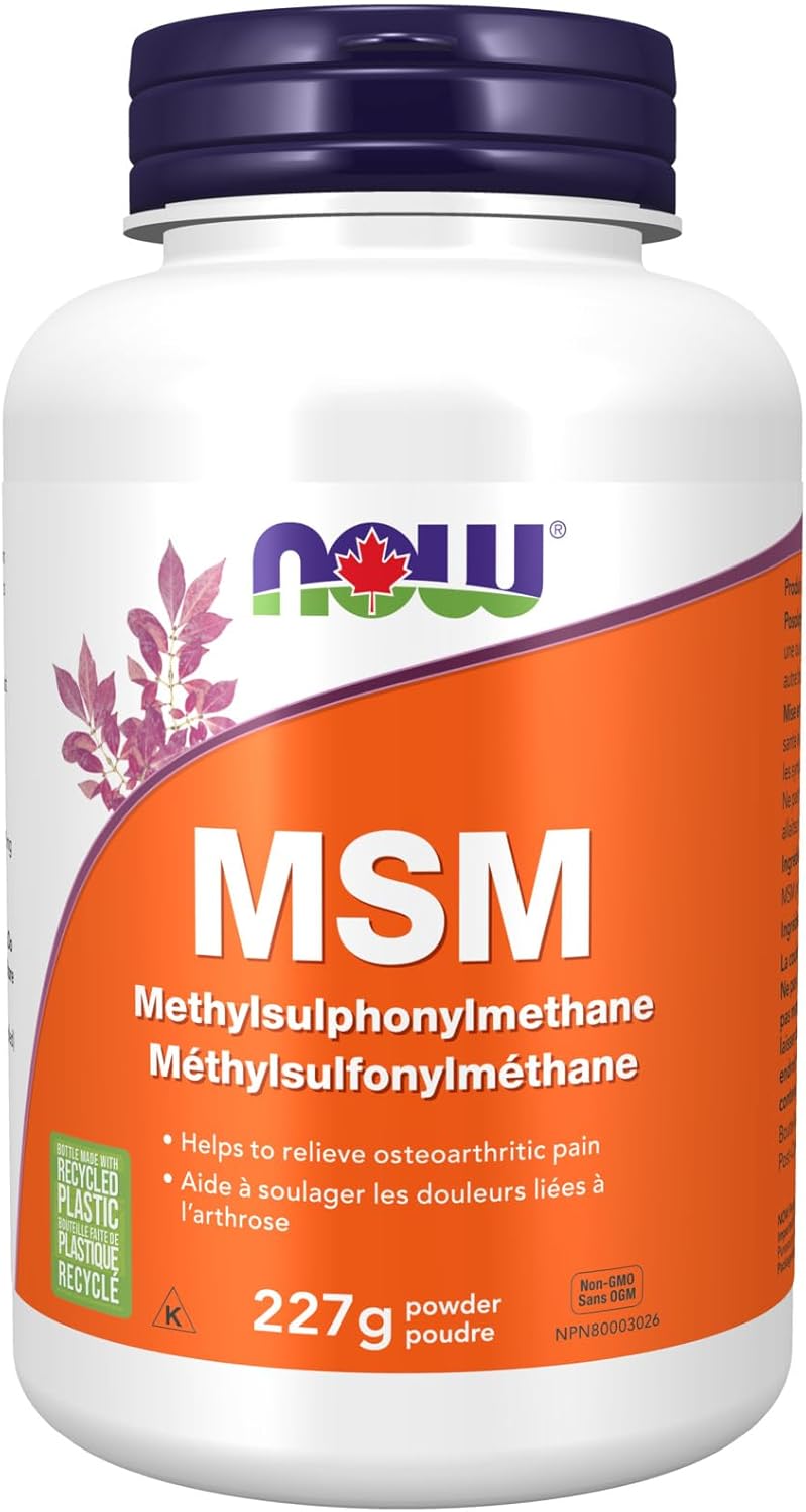 MSM (Methylsulfonylmethane) Powder | NOW® | 8 oz or 1 lb (227g or 454 g)