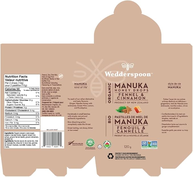 Manuka Honey Drops | Wedderspoon® | Various Flavours