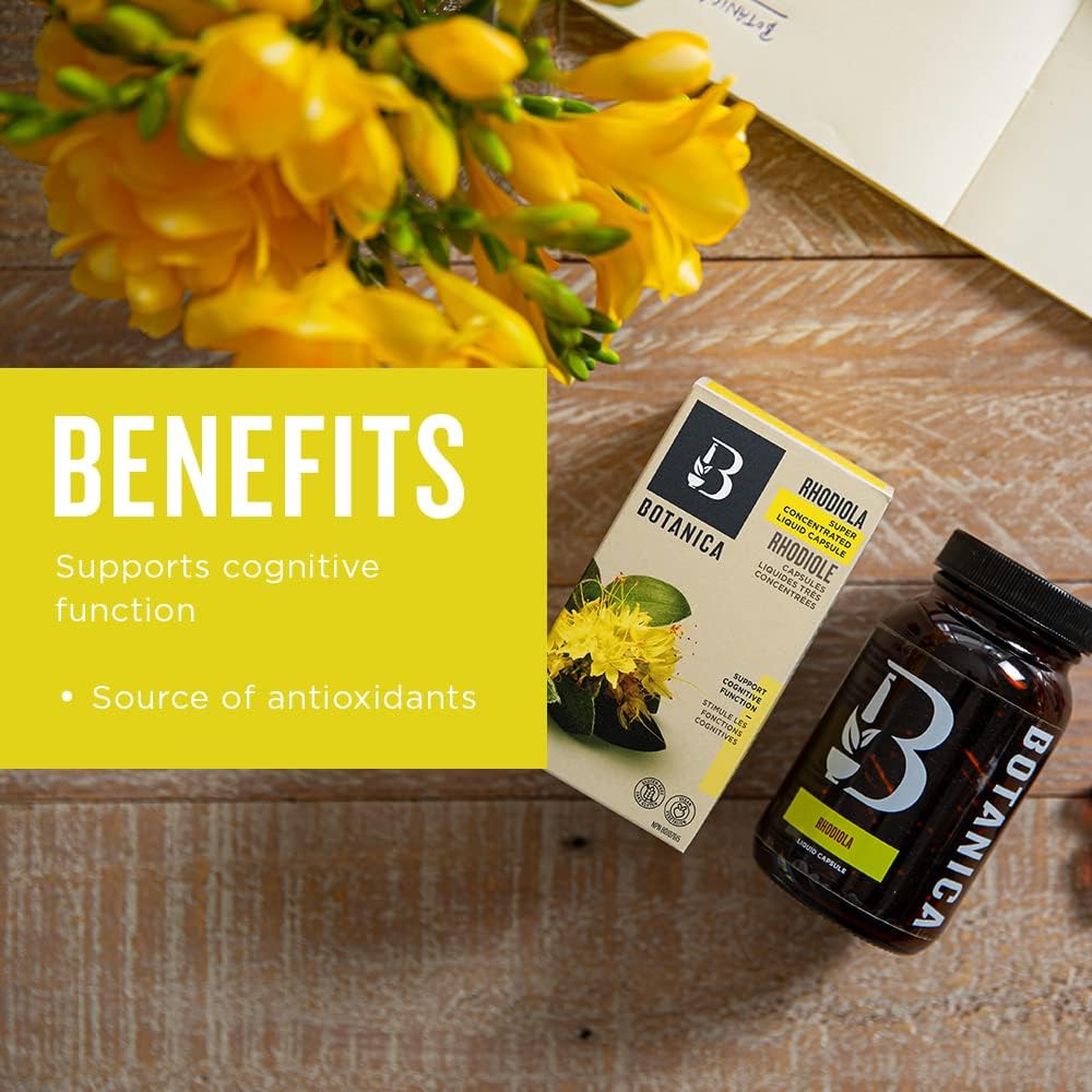 Rhodiola Liquid Capsules | Botanica | 60 or 120 Capsules