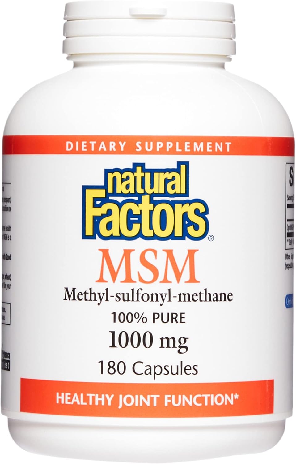 MSM 1,000 mg | Natural Factors® | 90 or 180 Capsules