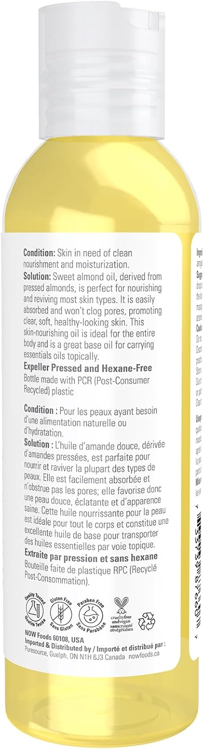 Sweet Almond Oil | NOW® | 118 or 473 mL