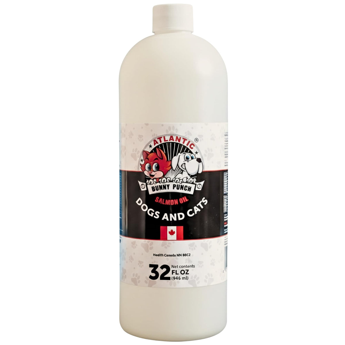 Bunny Punch Pure Atlantic Salmon Oil for Dogs & Cats - Liquid Food Topper - 32 oz đ All In One Marketplace Canada