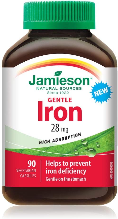 Gentle Iron | Jamieson™ | 90 Vegetarian Capsules