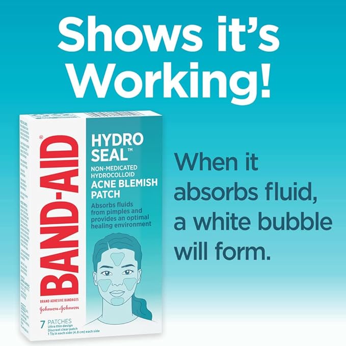 HYDRO SEAL™ Non-Medicated Hydrocolloid Acne Blemish Patches | BAND-AID® | 7 Count