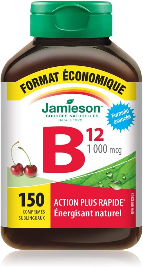 Vitamin B12 (Fast-Dissolving) | Jamieson™ | 100 or 150 Sublingual tablets
