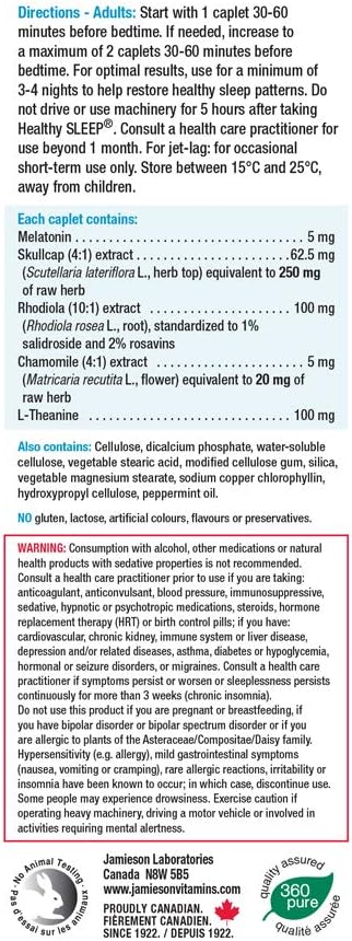 Healthy Sleep | Jamieson™ | 16 or 30 Caplets