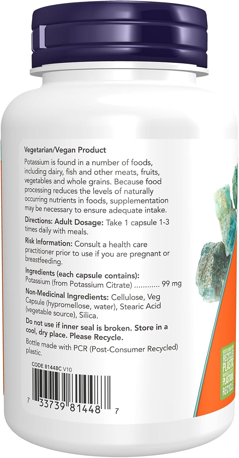 Potassium Citrate 99 mg | NOW® | 180 Veg Capsules