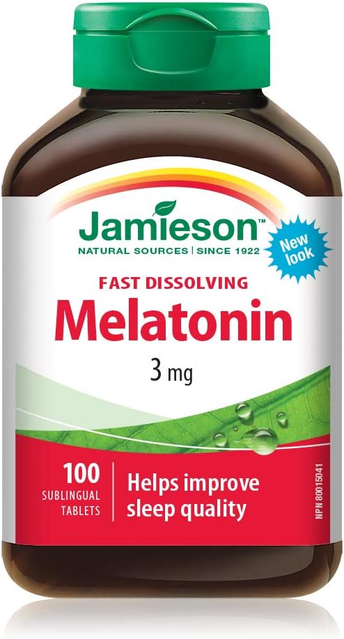 Melatonin 3 mg (Fast Dissolving) | Jamieson™ | 100 Tablets