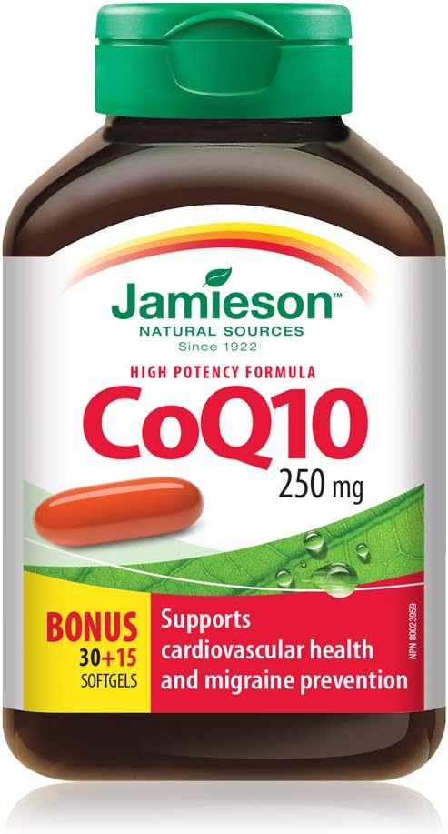 CoQ10 250mg | Jamieson™ | 45 Softgels