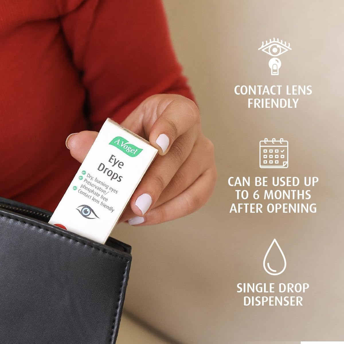 Eye Drops by A.Vogel® – Dry Eye Relief with Hyaluronic Acid & Eyebright | 10 mL