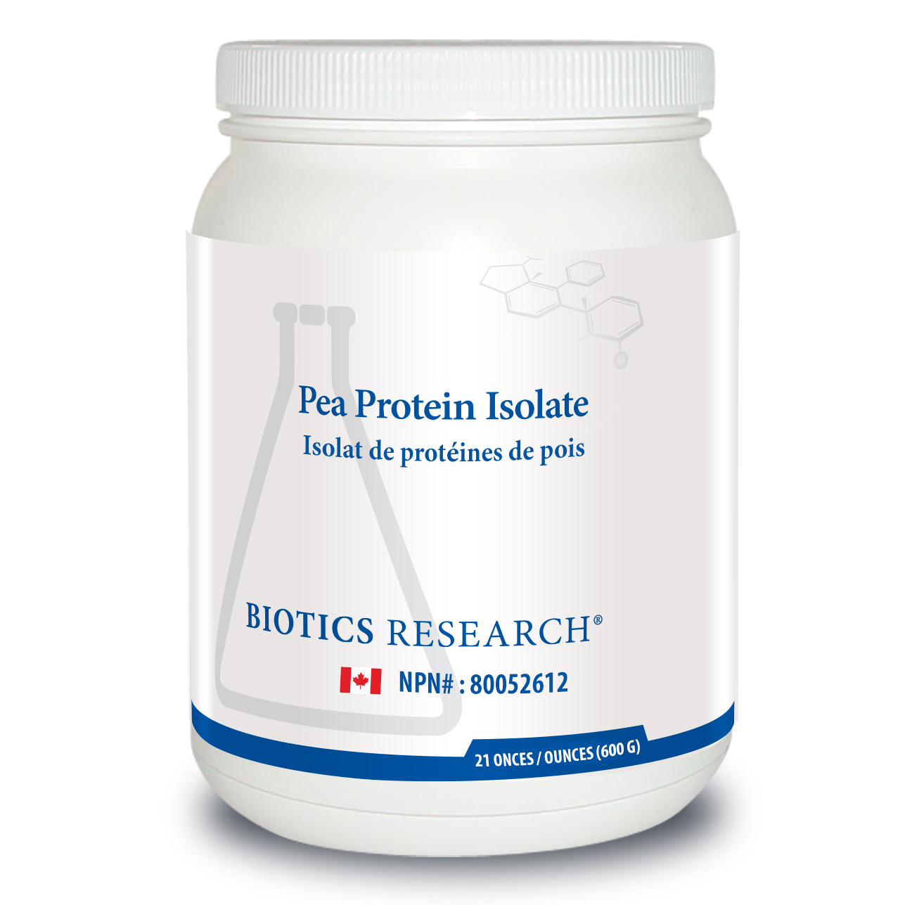 Pea Protein Isolate Powder | Biotics Research® | 21 oz
