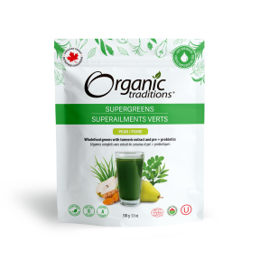 Supergreens with Turmeric and Probiotics | Organic Traditions® | 100g