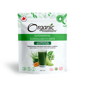 Supergreens with Turmeric and Probiotics | Organic Traditions® | 100g