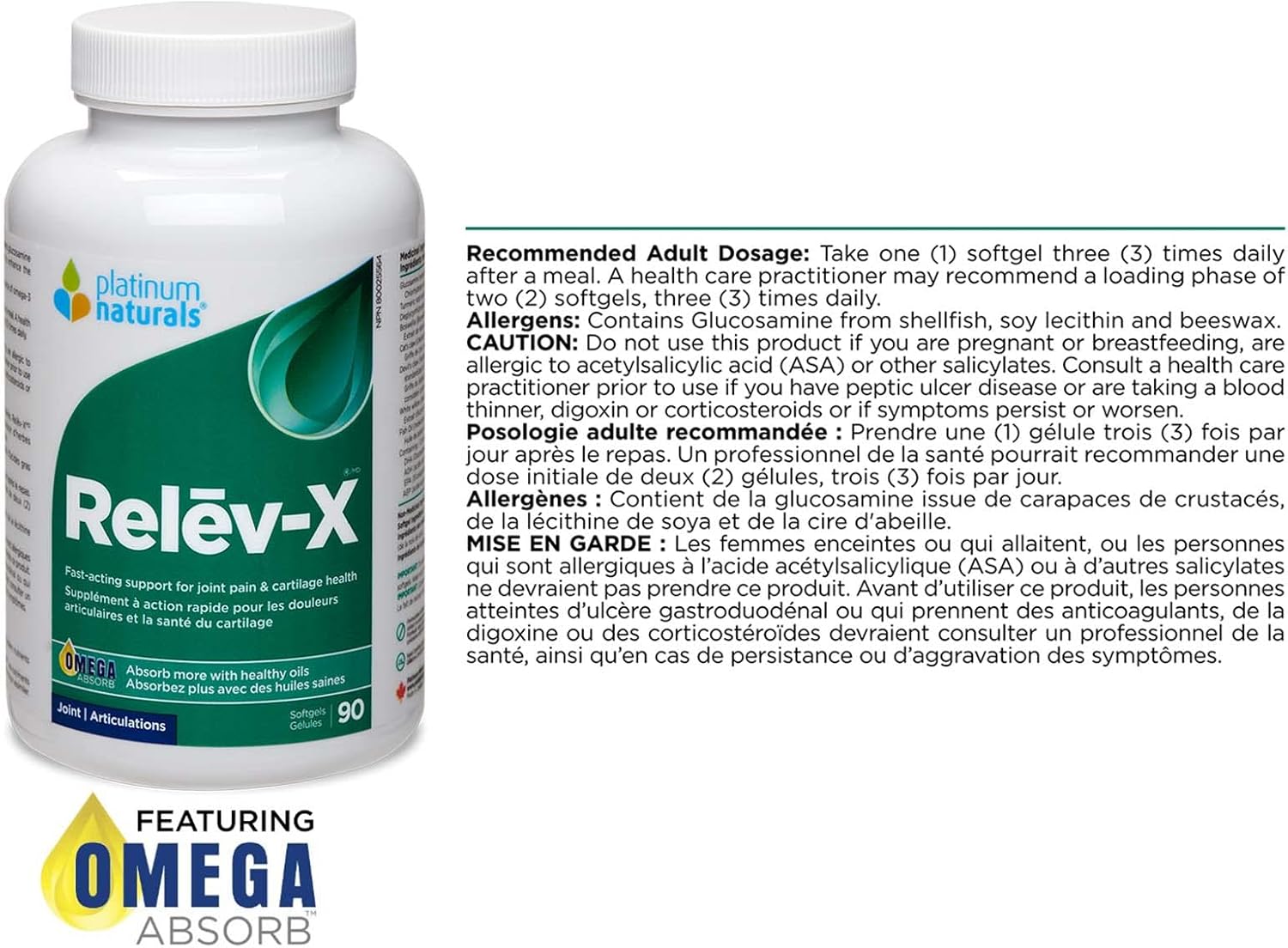 Relēv-X® | Platinum Naturals® | 90 Softgels