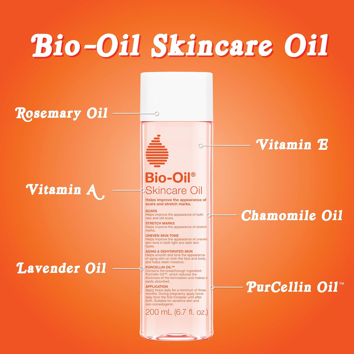 Skincare Oil by Bio-Oil® – Scars, Stretch Marks & Hydration Support | Various Sizes