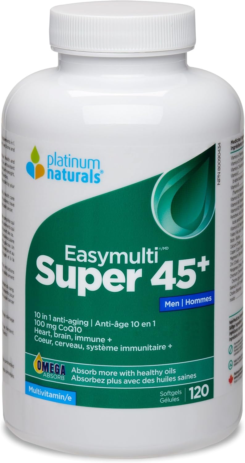 Super Easymulti 45+ for Men | Platinum Naturals® | 60 or 120 Softgels