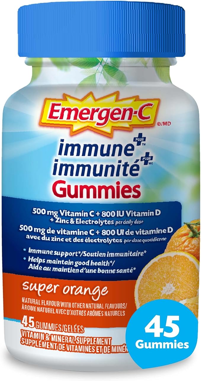 Immune Plus Super Orange | Emergen-C® | 45 Gummies