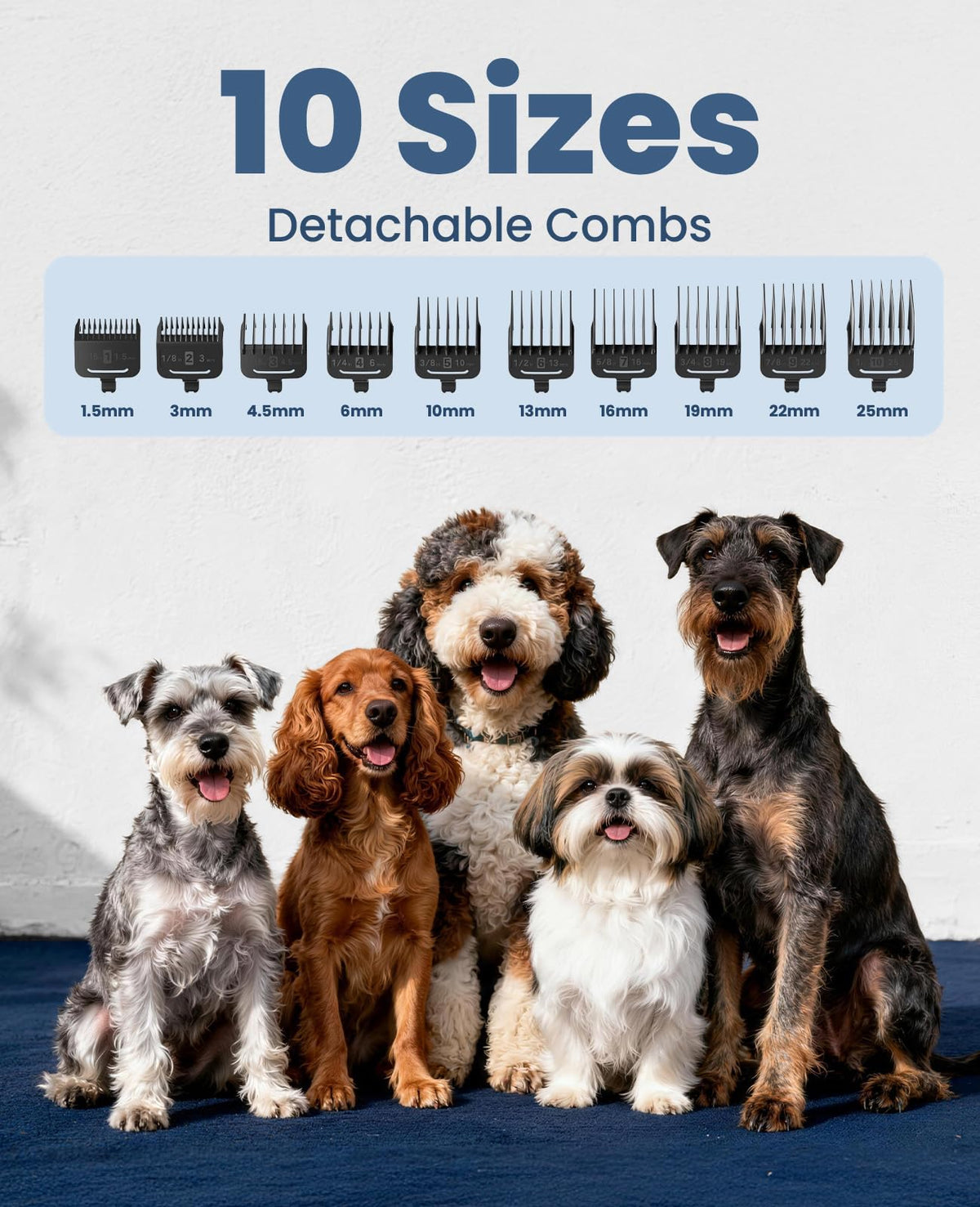 oneisall Dog Clippers for Grooming for Thick Heavy Coats/Low Noise Rechargeable Cordless Pet Shaver with Stainless Steel Blade/Waterproof Dog Shaver for Dogs Pets and Animals ๐ All In One Marketplace Canada