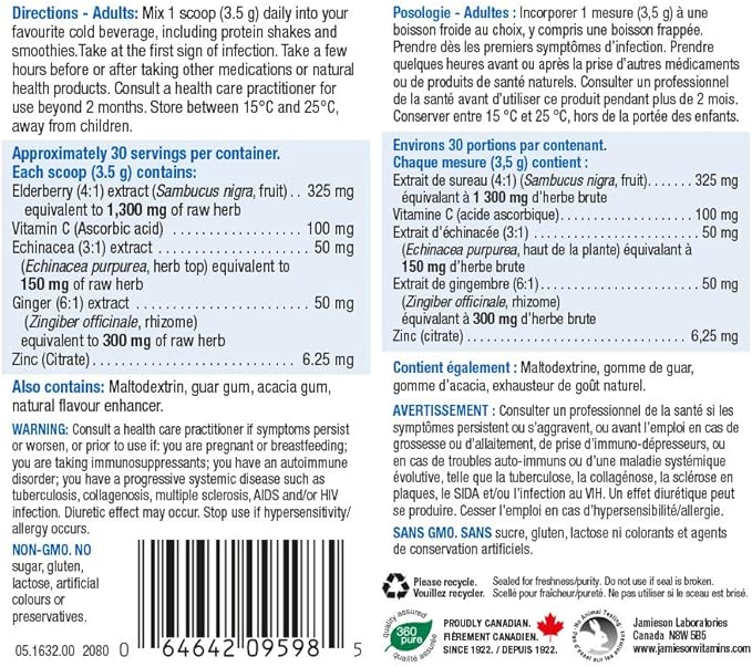 Immune Booster | Jamieson™ | 105 gr Powder