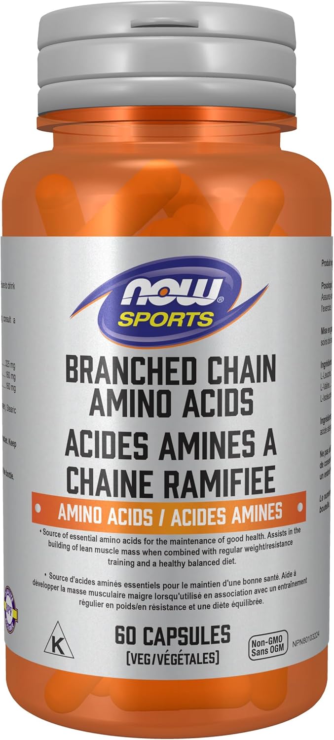 Branched Chain Amino Acids | NOW® Sports | 60 OR 120 Veg Capsules