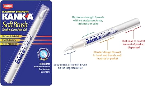 SoftBrush® Tooth & Gum Pain Gel | Kank-A® | 0.07 oz. (2.0 g)
