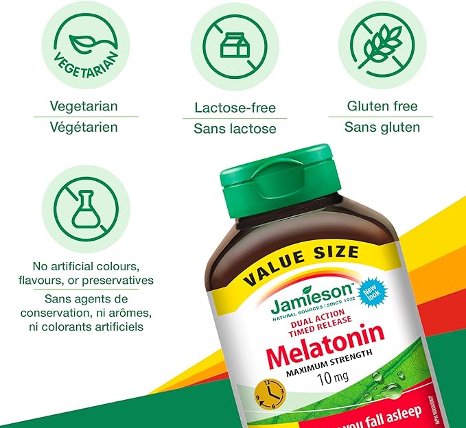 Melatonin (Timed Release) | Jamieson™ | 60 or 100 Caplets