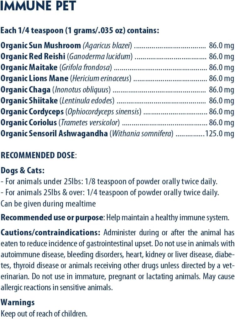 Immune Pet | Purica® | 100 gram powder