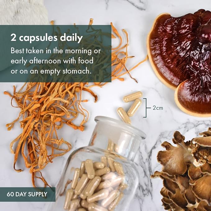 Stamets 7® Capsules | Host Defense® Mushrooms™ | Various Sizes