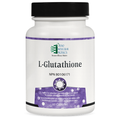 L-Glutathione by Ortho Molecular® – Antioxidant & Cellular Detox Support | 60 Capsules