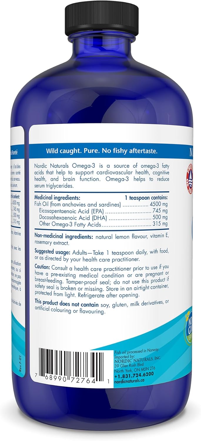 Omega-3 Liquid | Nordic Naturals® | 237 or 473 mL