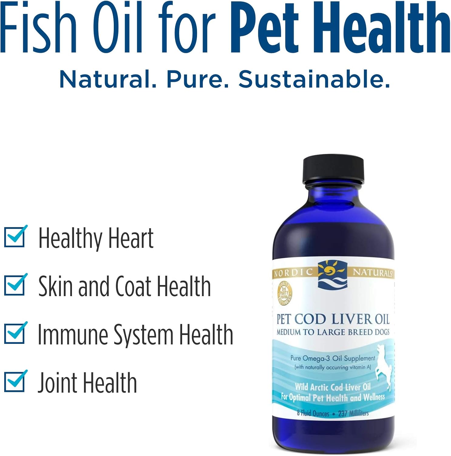 Pet Cod Liver Oil | Nordic Naturals® | 237 mL