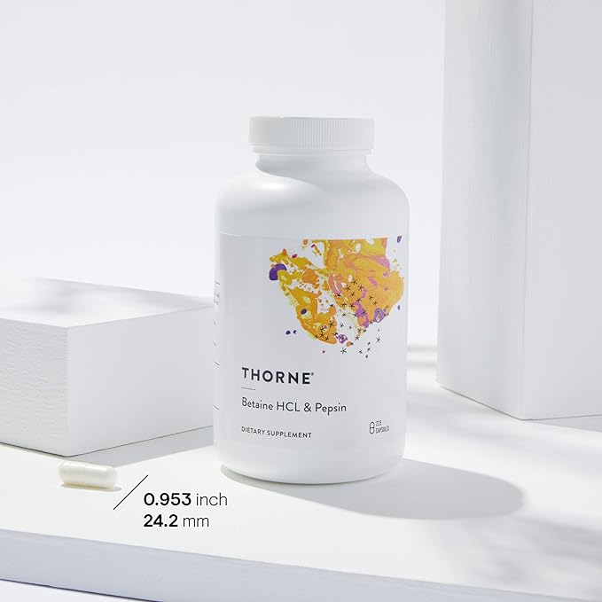 Betaine HCL & Pepsin | Thorne® | 225 Capsules