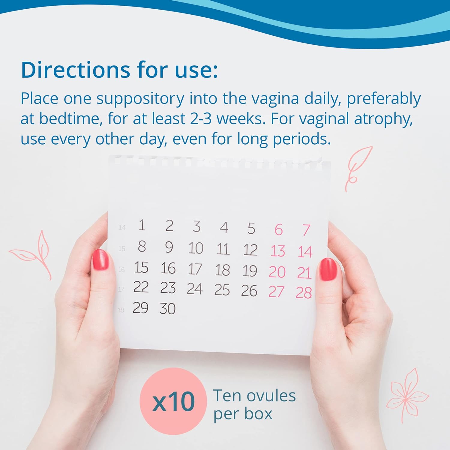 Vaginal Dryness Moisturizer | RepaGyn® | 10 x 2 g Vaginal Suppositories
