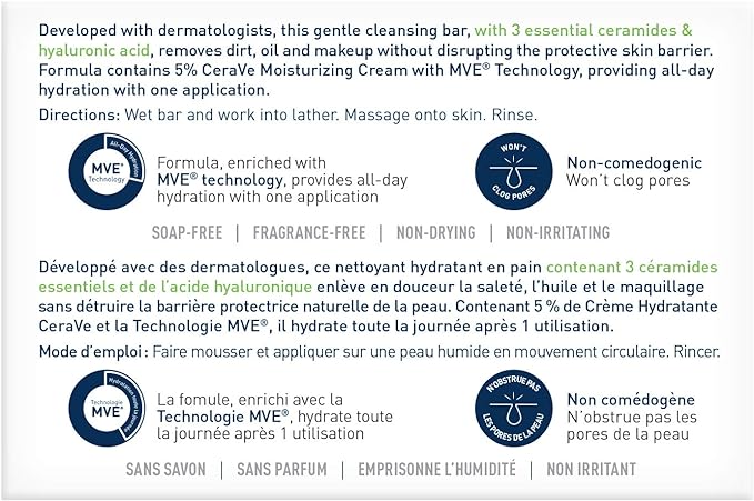 Hydrating Cleanser Bar | CeraVe® | 128 gr