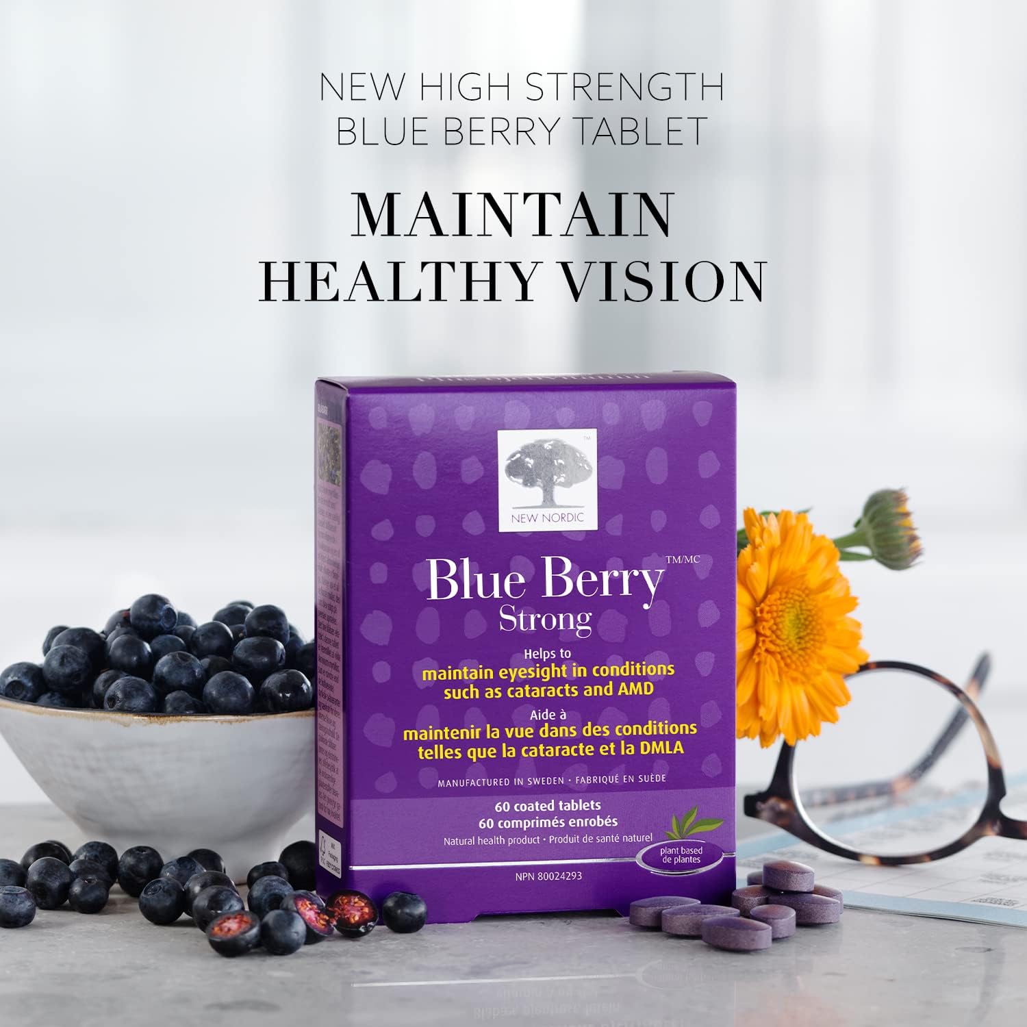 Blue Berry™ Strong | New Nordic | 60 Vegan Tablets