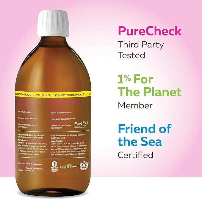 Omega-3 Kids | NutraSea® Kids™ | 16.9 fl oz (500 m) or 6.8 fl oz (200 mL)