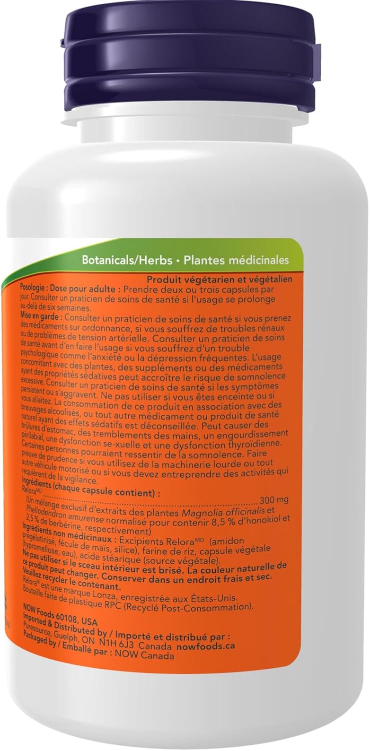 Relora 300 mg | NOW® | 60 OR 120 Veg Capsules