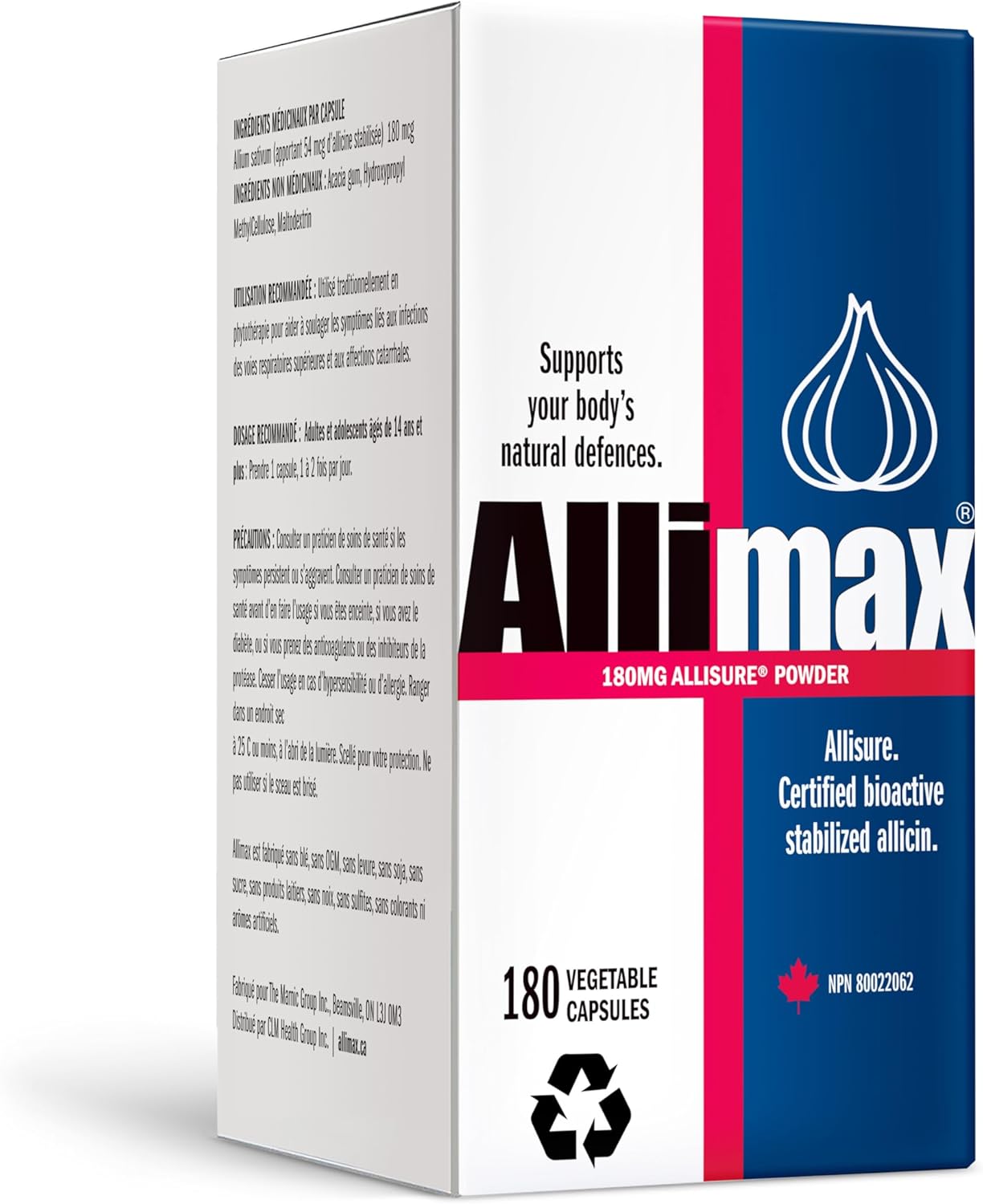 Allicin Capsules - 180mg | Allimax® | Different Sizes