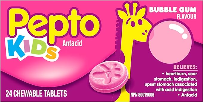 Pepto Kids Antiacids | Pepto Bismol® | 24 Chewable Tablets