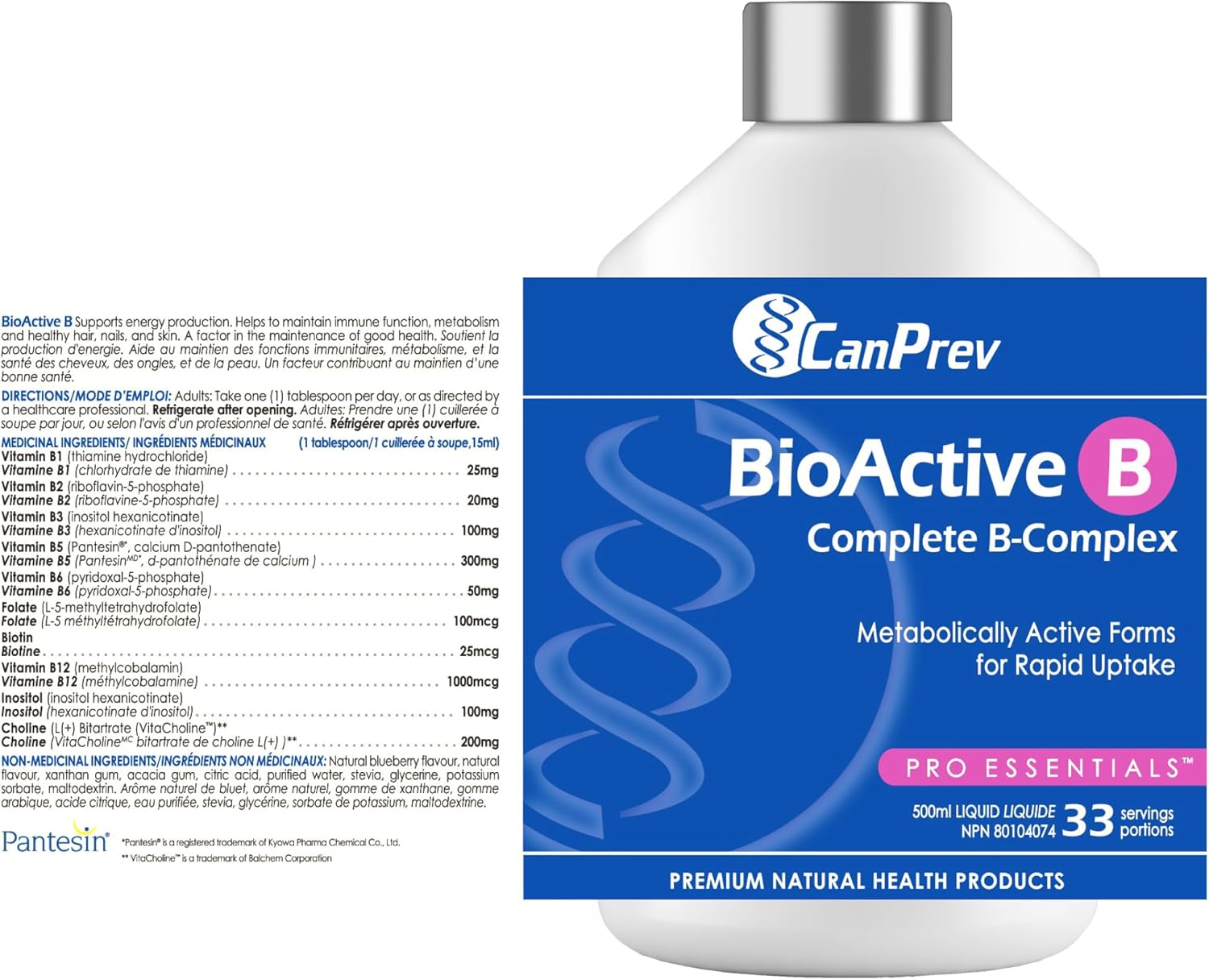 BioActive B - Liquid - Juicy Blueberry | CanPrev® | 500 mL