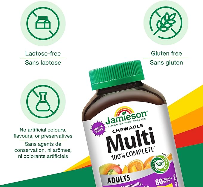 Chewable Multi | Jamieson™ | 80 Chewable Tablets