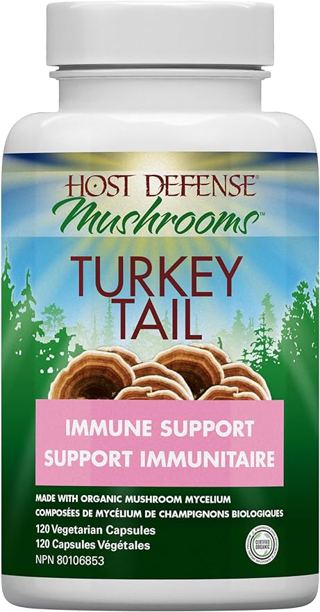 Turkey Tail Capsules by Host Defense® Mushrooms™ – Immune & Gut Support | 60 or 120 Caps