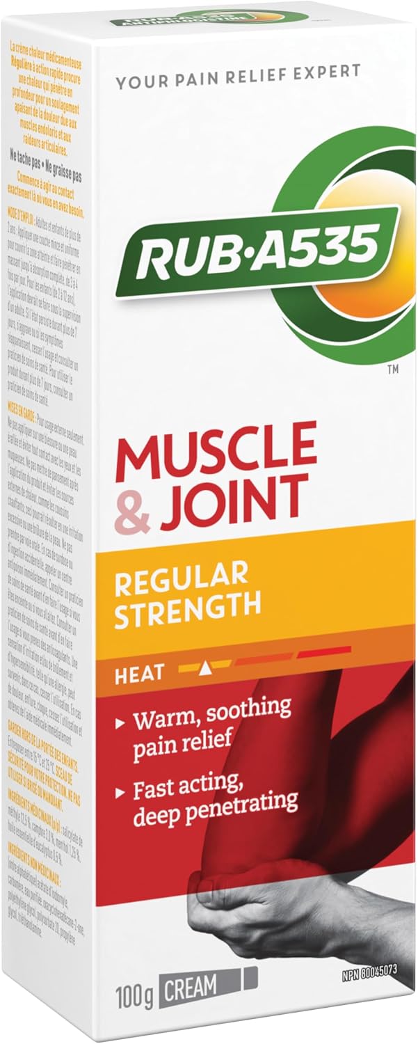 Muscle & Joint Regular Strength Heat Cream | RUB•A535| 50 or 100 g