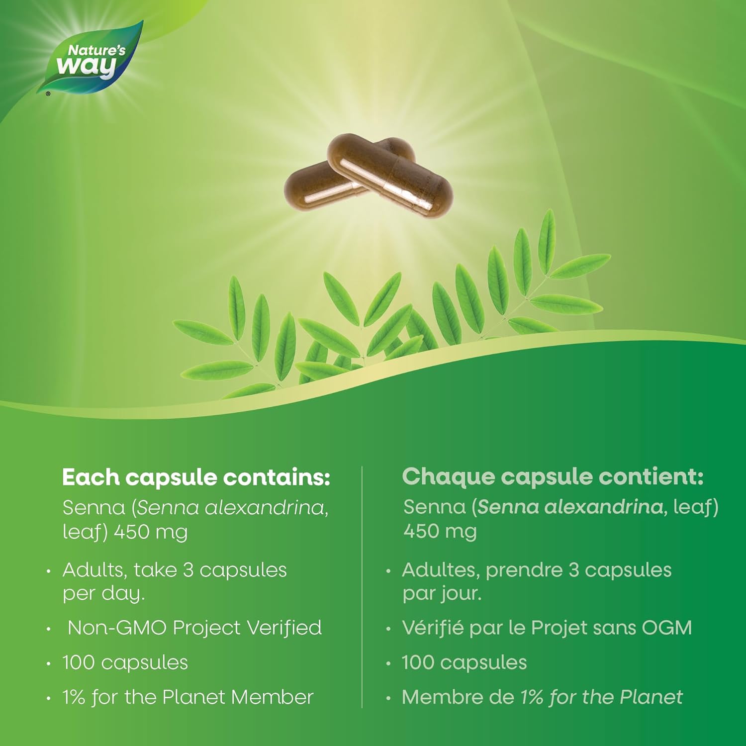 Senna Leaves | Nature's Way® | 100 Capsules