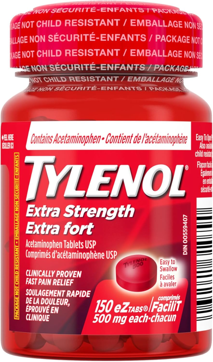 Extra Strength Caplets | TYLENOL® | 50 or 100 or 150 Caplets