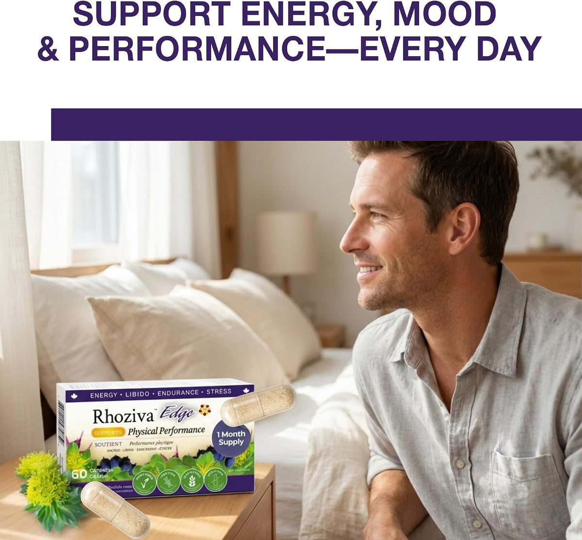 Rhoziva Edge | Nanton Nutraceuticals | 60 Capsules