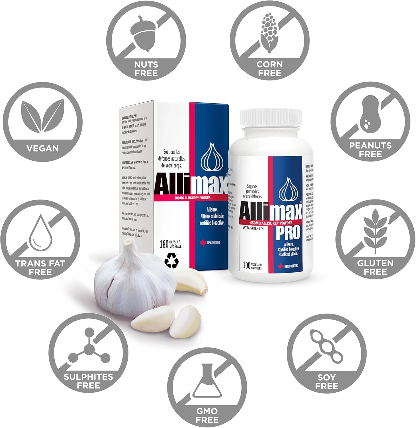 Allicin Capsules- 450mg | Allimax® Pro | 100 Vegan Capsules