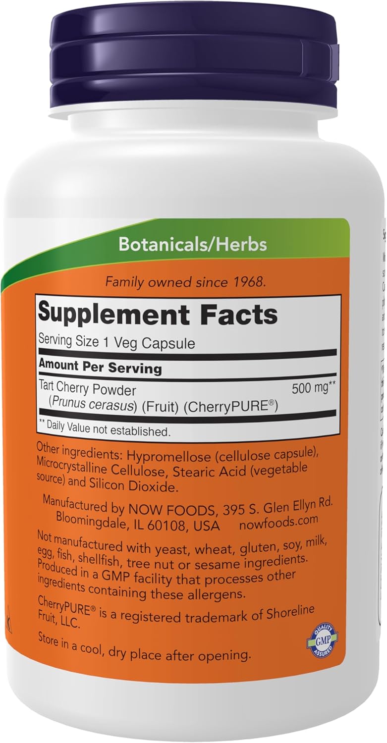 Tart Cherry | NOW® | 90 Vegetarian Capsules