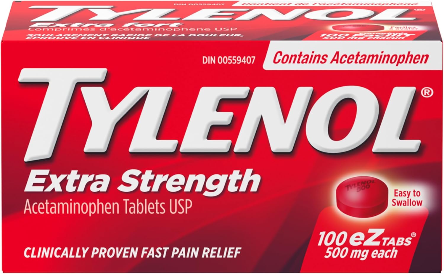 Extra Strength Caplets | TYLENOL® | 50 or 100 or 150 Caplets